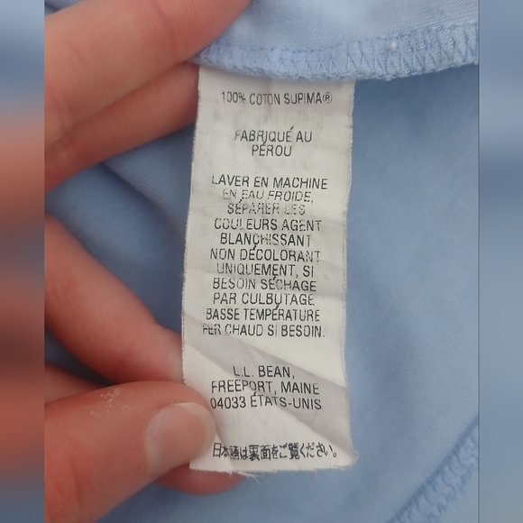 L.L. Bean Light Blue Women's Long Sleeve Turtleneck - Picture 8 of 8